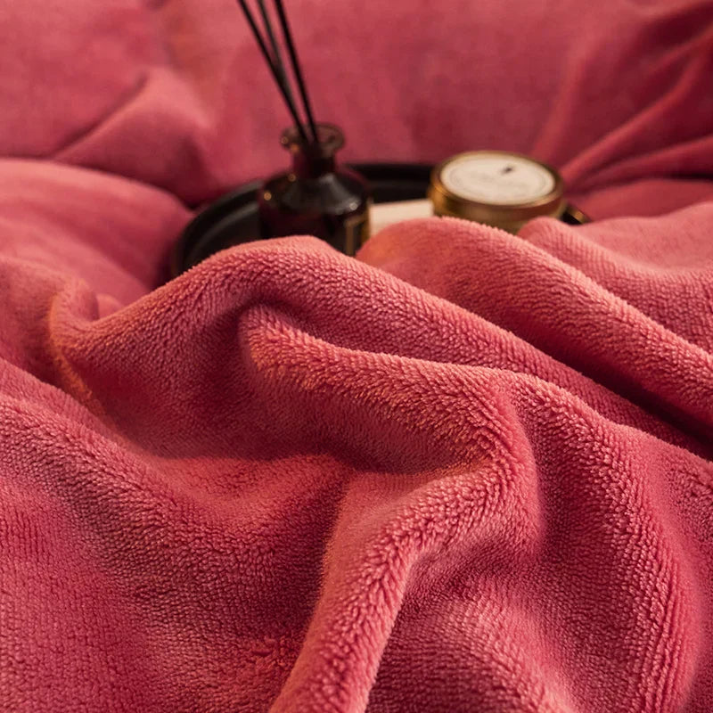 Luxury Velvet Fleece Duvet Cover Set - PlushHaven