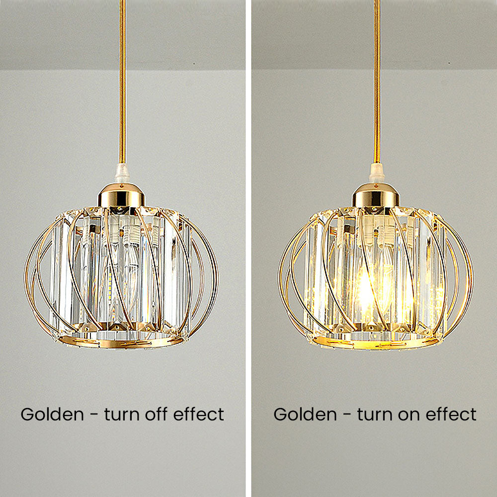 Pendant Light Black Glass Globe Ceiling Fixture