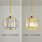 Pendant Light Black Glass Globe Ceiling Fixture