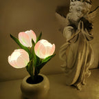 LED Tulip Nightstand Lamp Flower Table Lamp