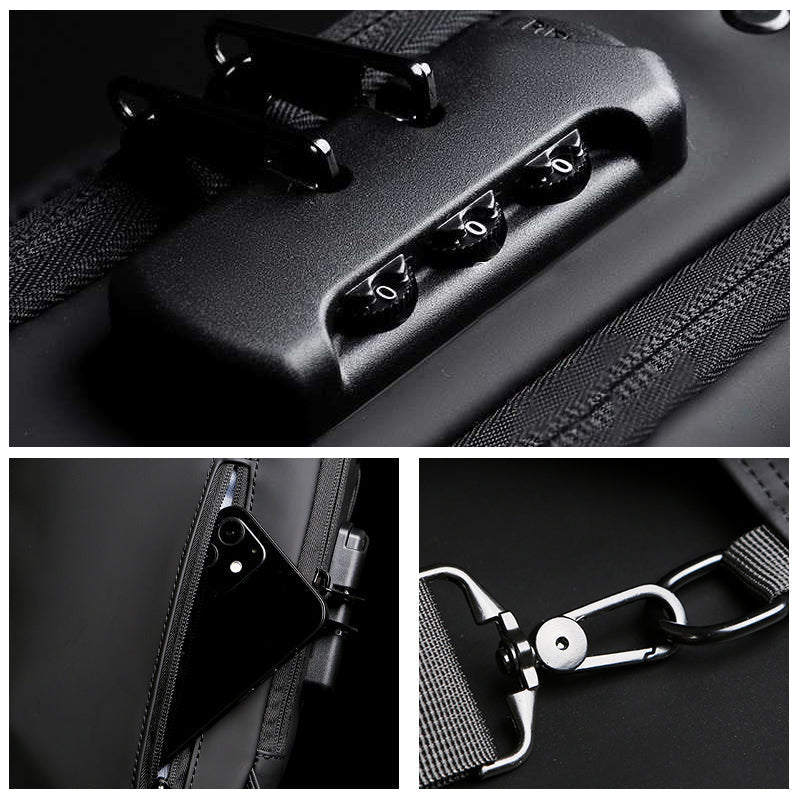 Casual Multifuntional Anti-theft Chest Bag for Men