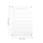 Weekly Planner Magnetic Fridge Organizer | Vibrant Markers, Easy Wipe Clean & Ideal for Home Kitchen Management