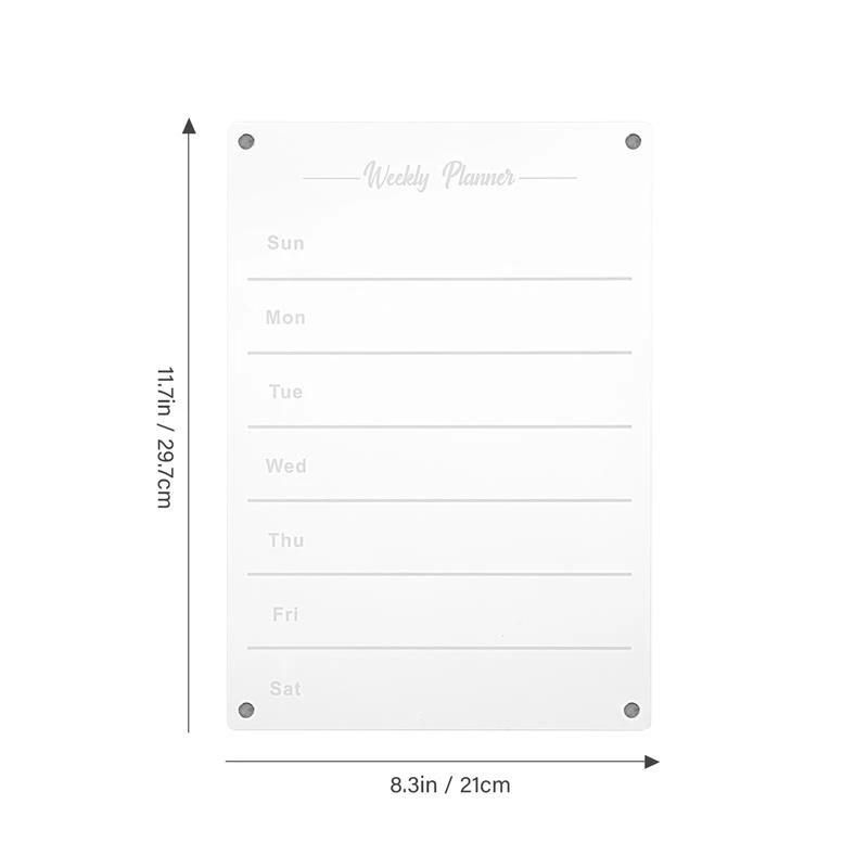 Weekly Planner Magnetic Fridge Organizer | Vibrant Markers, Easy Wipe Clean & Ideal for Home Kitchen Management
