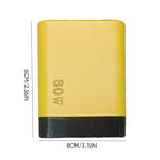 3 in 1 GaN Charger, Scalable 80W MAX fast charger module with Type-C cable and 2 USB ports