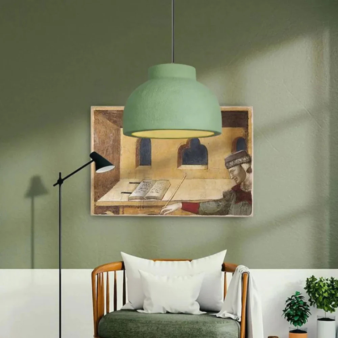 Minimalist Scandinavian Pendant Light made of Polystyrene