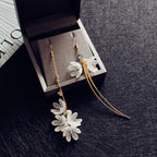 Asymmetrical Flower Earrings