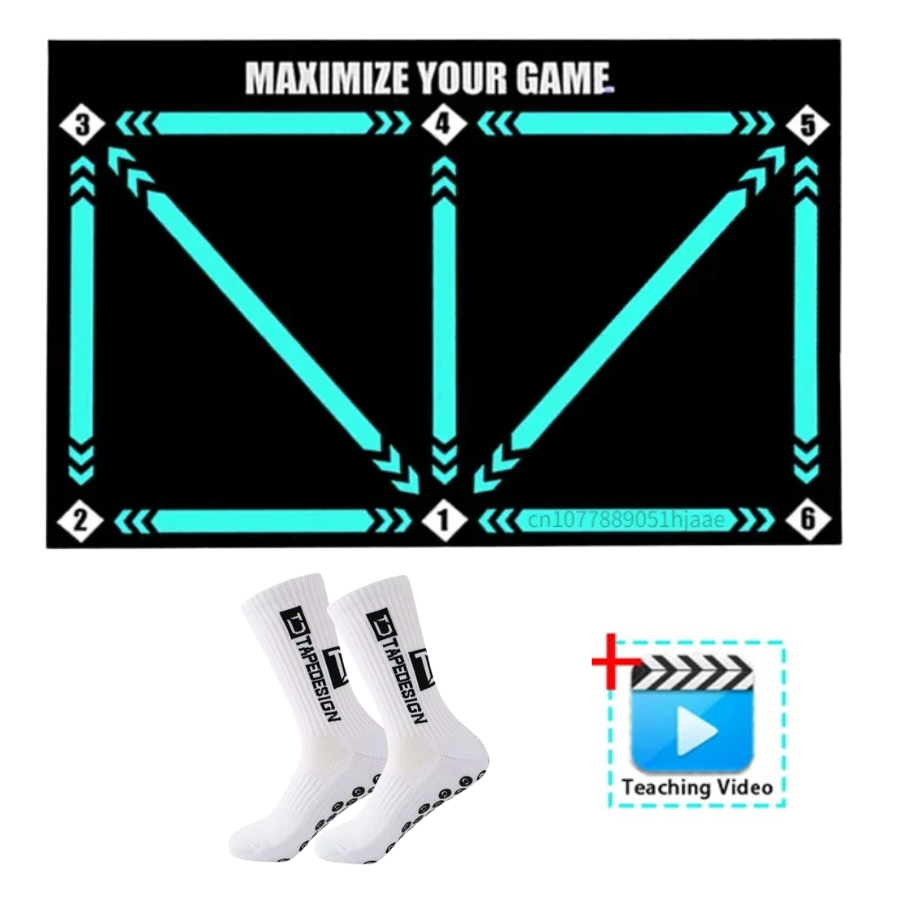 Football Pro Training Mat | Anti-Slip, 2x2m Size for Skill Enhancement and Home Training