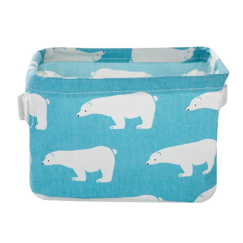 Foldable Cotton Fabric Storage Basket