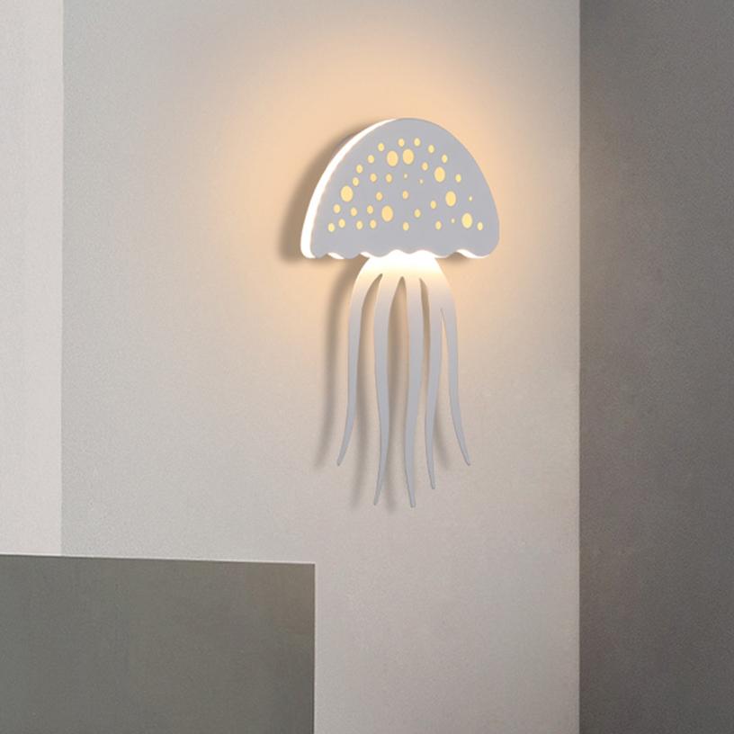 Modern creative 1-Light LED Jellyfish Wall Light