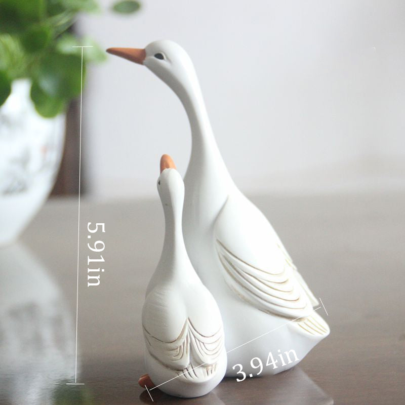 Harz Simulation Duck Art Ornament