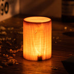 LumiWood – LED table lamp with battery and touch control