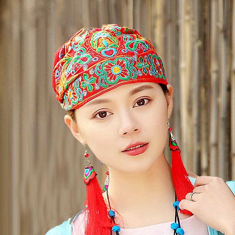 Ethnically embroidered turban