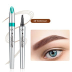 Waterproof 3D Eyebrow Pencil with 4 Fork Tips