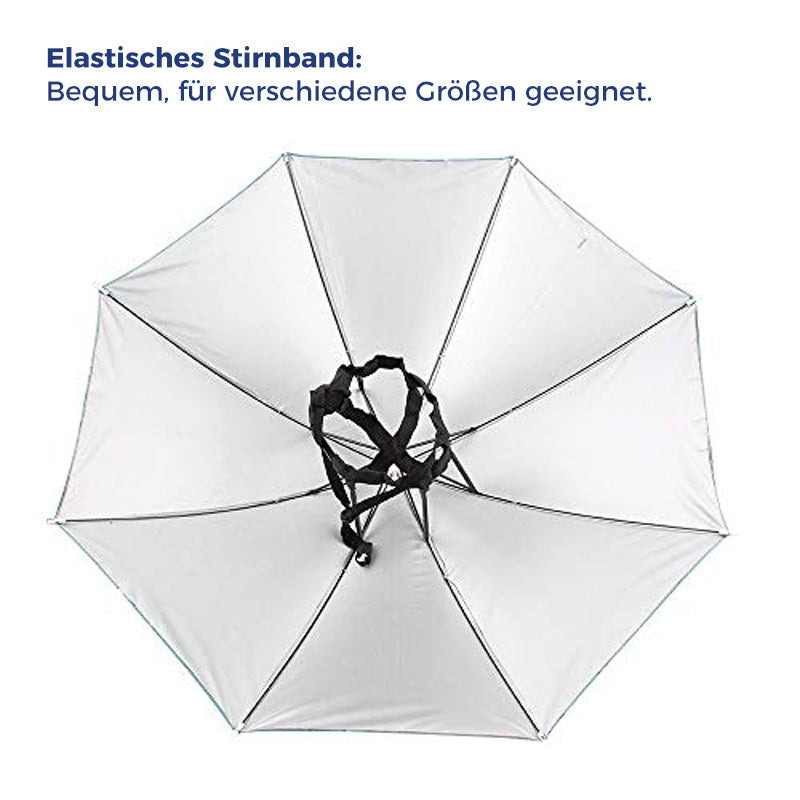 Rain umbrella hat for fishing and gardening