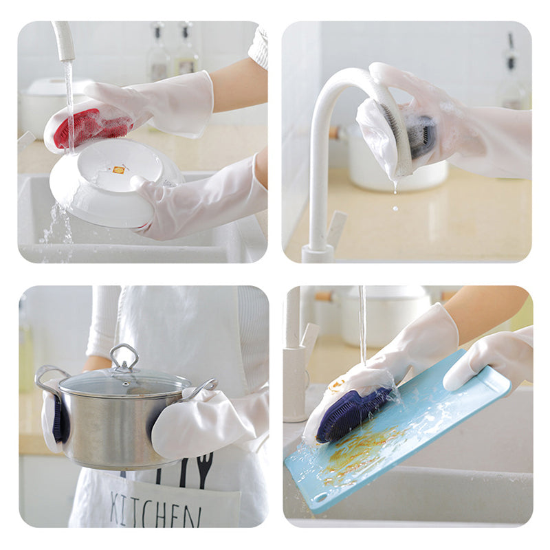 Silicone Dish Scrubber Gloves
