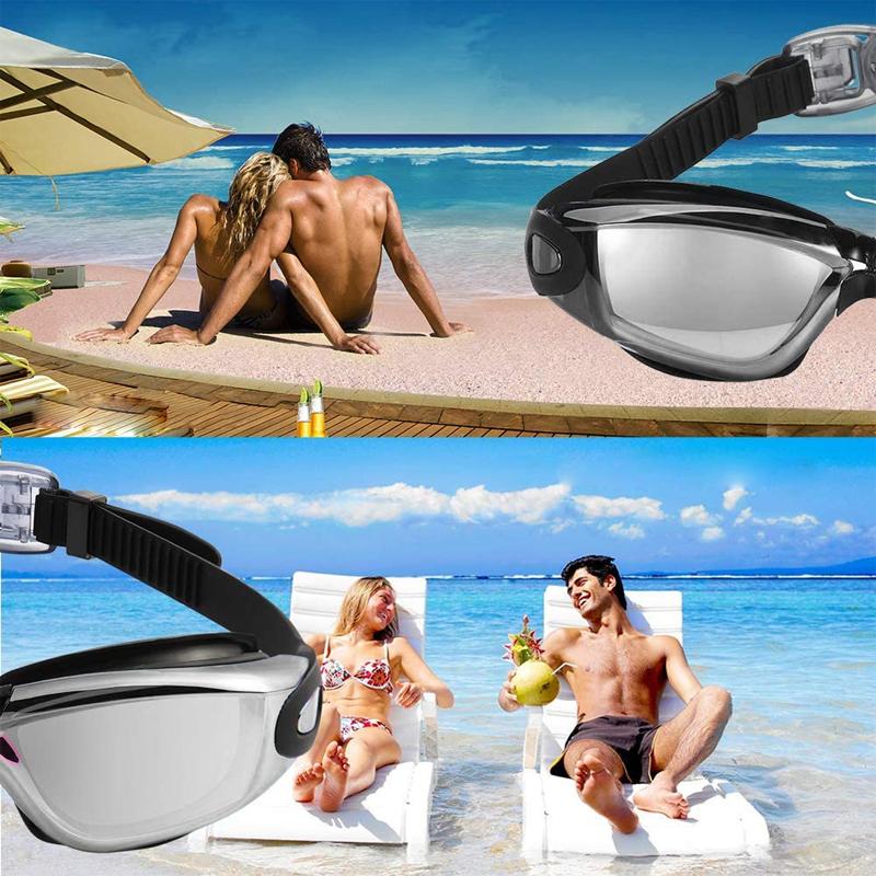 No leak anti-fog UV protection triathlon swim goggles