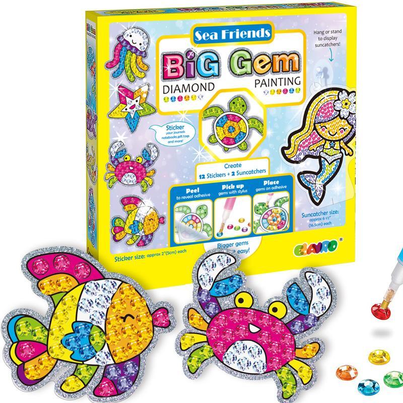 Large Gem Diamond Painting Stickers for Kids