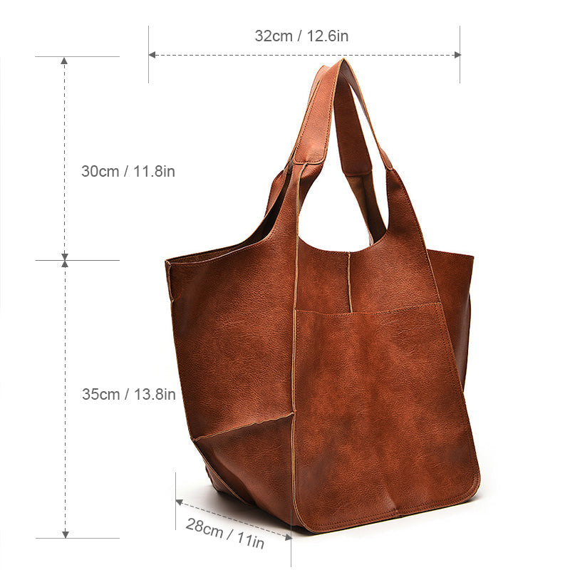 Oversized Leather Weekend Bags