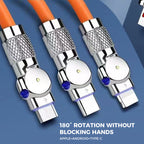 Rotating elbow data cable