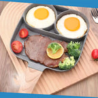 Four-hole egg pan, breakfast omelette household frying pan non-stick pan