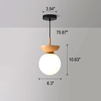 Japanese LED Ceiling Light with Color Modes