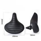 Ergonomic Oversize Bike Saddle with Shock Absorption – Comfortable Bike Saddle for Road and Mountain Biking