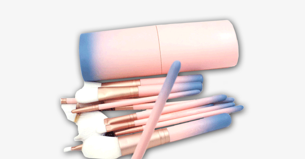 12-piece Pink Ombre Brush Set – Apply makeup like a pro!