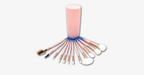 12-piece Pink Ombre Brush Set – Apply makeup like a pro!