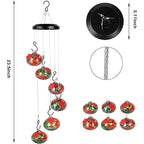 ChimeFeeder handcrafted glass hummingbird feeder with wind chime