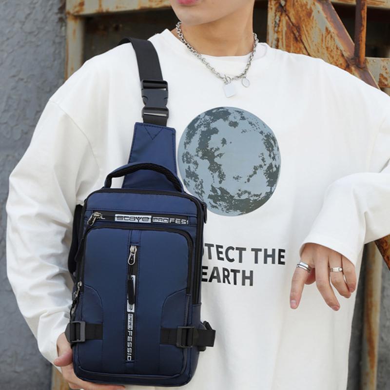 Multi-purpose chest pocket with charging port