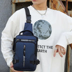 Multi-purpose chest pocket with charging port