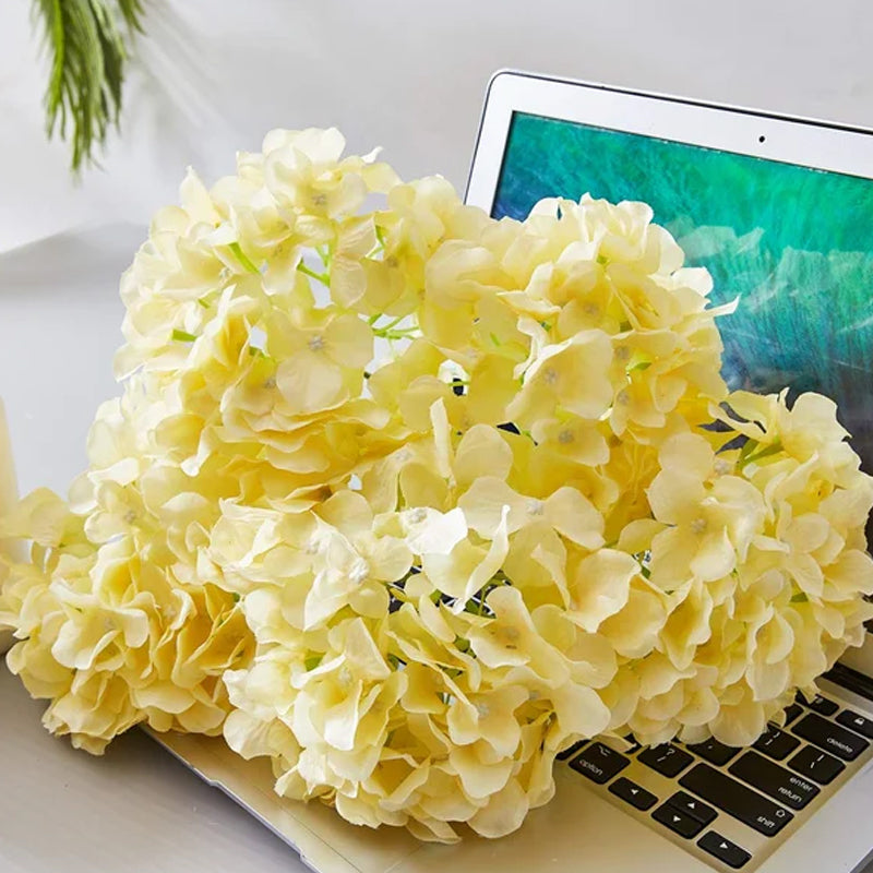 Artificial Hydrangea Flowers Outdoors