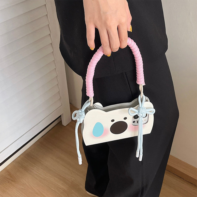 Insta-Style Cartoon Westie Flip-Phone Case