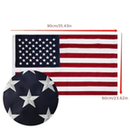 American Flag Heavy Duty Nylon Embroidered Stars Outdoor Brass Grommets