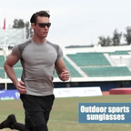 Sunglasses with UV protection for outdoor cyclists