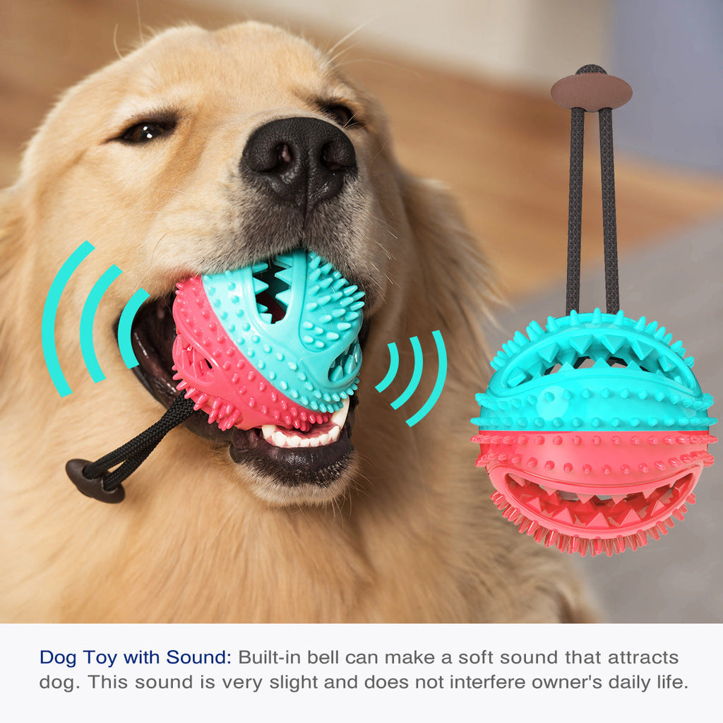 Round Food-Dispensing Puzzle Ball for Dogs