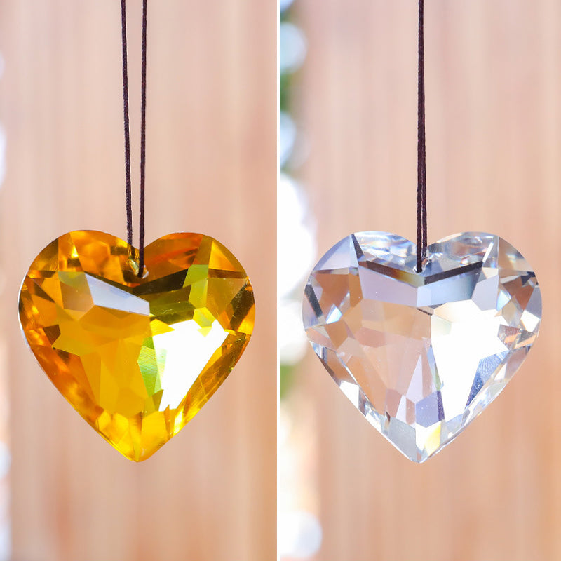 GlimmerHeart Elegant Heart-Shaped Sun Catcher – Enchanting Light Effects for Your Home