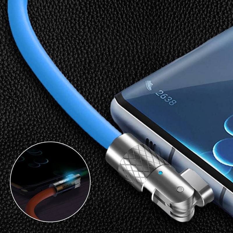 Rotating elbow data cable