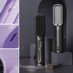 Portable negative ion hair straightener comb