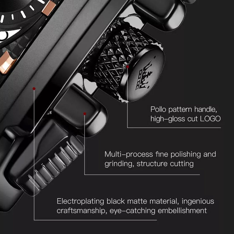 Olevs® Luminous Luxury Square Business Automatic Mechanical Watch