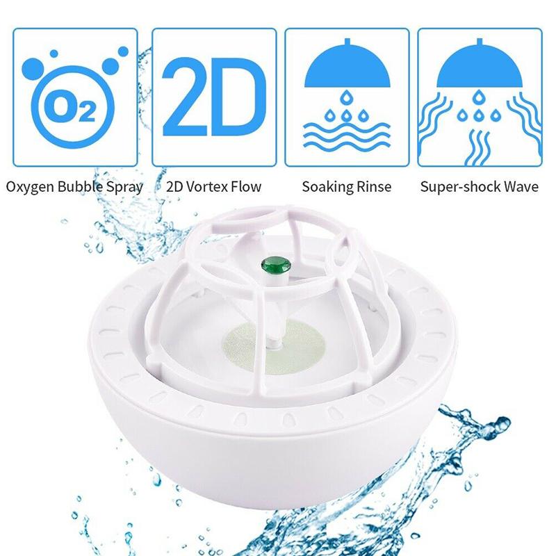 Ultrasonic Portable Dishwasher And Laundry Piece
