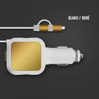 Ciaovie Car Charger Multi with Retractable Charging Cable