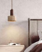 Stylish Pendant Lamp with Stone Effect