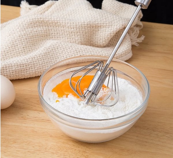 Half-Automatic Whisk in Stainless Steel