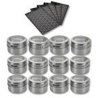 Magnetic Spice Jar Set for Organized Kitchen Storage