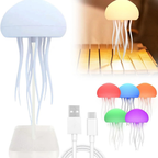 LED Jellyfish Lamp Mood Light Rechargeable Soothing Ambient
