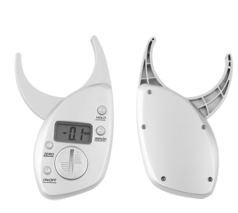 Digital body fat meter, skinfold meter, LCD display, analyzer, measuring tape, slimming scale, weight loss, non-slip handle