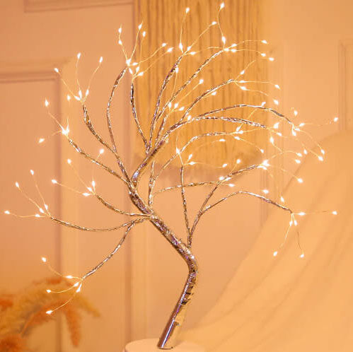 LED Table Lamp with Colourful Tree Lights