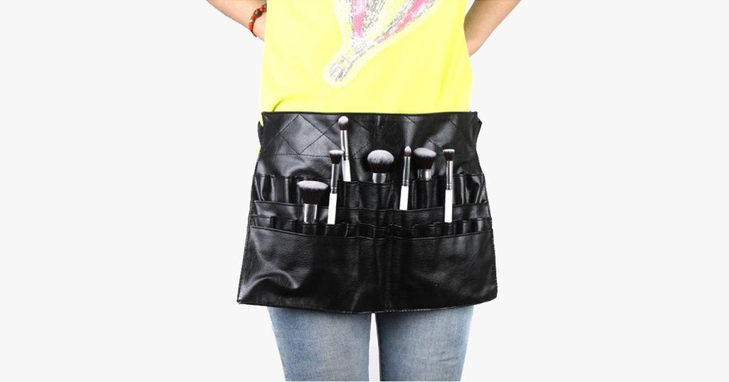 Handy Cosmetic Makeup Brush Apron – Get a professional touch in your salon