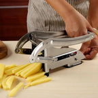 SmartFries Stainless Steel French Fry Cutter – 3 Blade Sizes